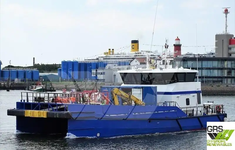 Tuulipuistoaluksen huoltoalus myynnissä