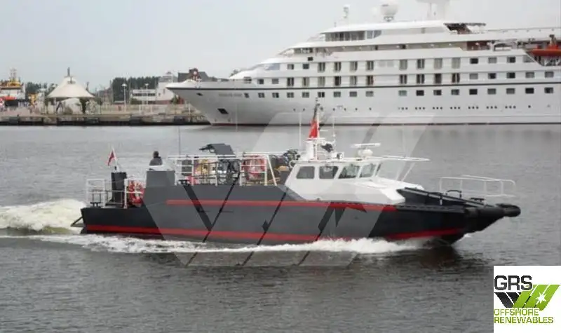 Tuulipuistoaluksen huoltoalus myynnissä