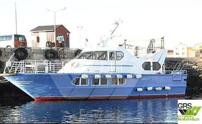 Tuulipuistoaluksen huoltoalus myynnissä
